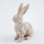 Easter Bunny Decorations Set of 2 - Beige Rabbits