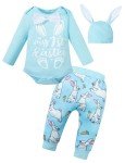 Baby Boy First Easter Outfit Set with Bowtie