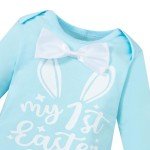Baby Boy First Easter Outfit Set with Bowtie