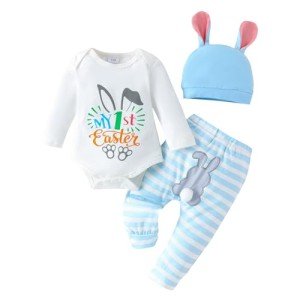 My 1st Easter Bunny Romper Set for Infants