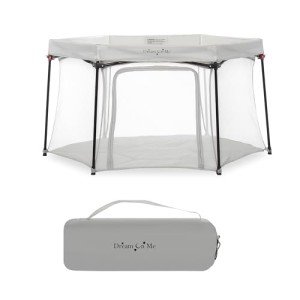 Dream On Me Onyx Portable Baby Playpen - Grey