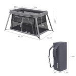 Gromast 2-in-1 Portable Toddler Travel Crib