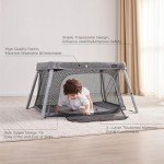 Gromast 2-in-1 Portable Toddler Travel Crib