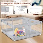 50" x 50" Baby Playpen with Zipper Gate