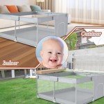 50" x 50" Baby Playpen with Zipper Gate