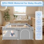 50 x 50 Inch Baby Playpen for Indoor & Outdoor