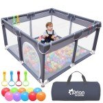 Orian Baby Playpen with Colorful Balls and Rings
