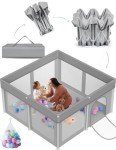 Portable Foldable Baby Playpen with 50 Ocean Balls