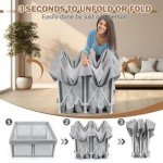 Portable Foldable Baby Playpen with 50 Ocean Balls