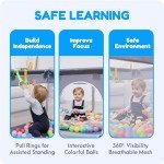 Orian Baby Playpen with Colorful Balls and Rings