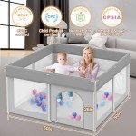 Portable Foldable Baby Playpen with 50 Ocean Balls