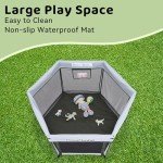 Pamo Babe Portable Playpen with Canopy and Mattress