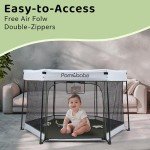 Pamo Babe Portable Playpen with Canopy and Mattress