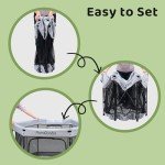 Pamo Babe Portable Playpen with Canopy and Mattress