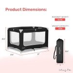 Dream On Me Zodiak Black Portable Playard