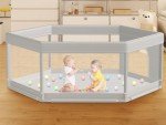 Large Hexagonal Baby Playpen for Indoor & Outdoor