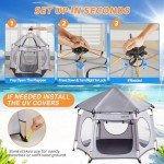 Asweets 4-in-1 Portable Baby Playpen and Tent