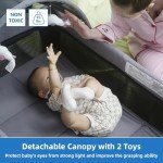 Pamo Babe Portable Baby Playard with Canopy