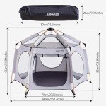 Asweets 4-in-1 Portable Baby Playpen and Tent