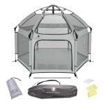Light Grey Pop 'N Go Baby Playpen & Tent