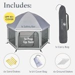 Light Grey Pop 'N Go Baby Playpen & Tent
