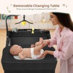 Portable Baby Playard with Changing Table & Organizer