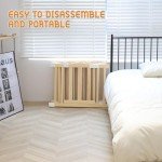 Large Adjustable Wooden Baby Playpen with Gate