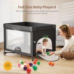 Portable Baby Playard with Changing Table & Organizer