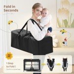 Portable Baby Playard with Changing Table & Organizer
