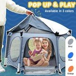 PRObebi Portable Baby Playpen with Sun Shades