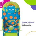 Cosco Deluxe High Chair with 3-Position Tray (Monster Syd)