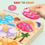 Dinosaur Wooden Puzzles for Toddlers - 8 Pieces