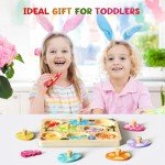 Dinosaur Wooden Puzzles for Toddlers - 8 Pieces