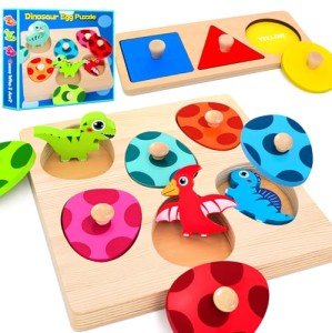 Wooden Peg Puzzle for Toddlers - Montessori Toy