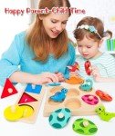 Wooden Peg Puzzle for Toddlers - Montessori Toy