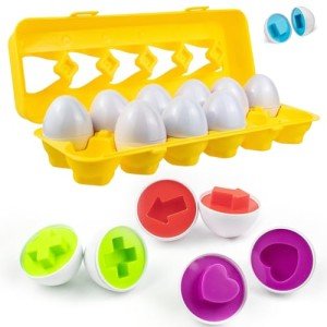 Colorful Matching Eggs Puzzle Set for Toddlers
