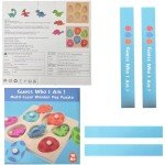 Dinosaur Wooden Puzzle Toy for Toddlers 1-3
