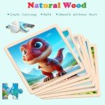 Dinosaur Wooden Puzzles Set for Toddlers