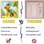 Dinosaur Wooden Puzzles Set for Toddlers