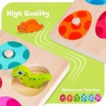 Dinosaur Wooden Puzzle for Toddlers 1-3 Years