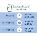HALO Cotton Sleepsack Swaddle Blanket for Newborns