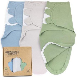 3-Pack Zipper Baby Swaddles for Newborns