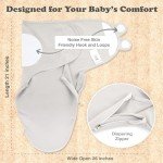 3-Pack Zipper Baby Swaddles for Newborns