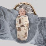 Honey Bear Baby Swaddle for 0-3 Months