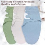3-Pack Zipper Baby Swaddles for Newborns
