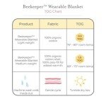 Burt's Bees Baby Organic Cotton Wearable Blanket, Large