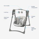 Graco Slim Spaces Compact Baby Swing - Reign