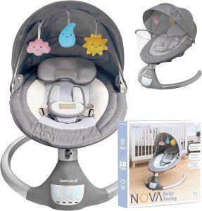Motorized Baby Swing with Lullabies & Remote