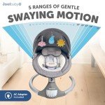 Motorized Baby Swing with Lullabies & Remote