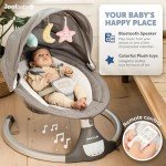 Motorized Baby Swing with Lullabies & Remote